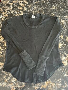 We The Free Women's Black Long Sleeve Thermal Tee